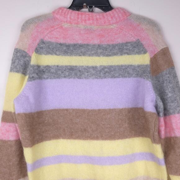 Acne Studios Kalbah Mohair Wool Stripe Longline Oversized Sweater, Size XXS, EUC - Picture 11 of 16